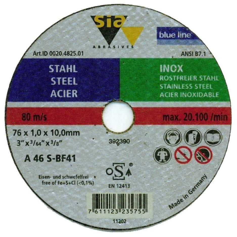 Disque à tronçonner - inox SIA_288.jpg